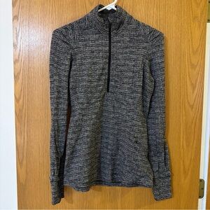 Lululemon Women’s Pullover Size 4 Gray Extra Mile 1/2 Zip Running Gym Athletic